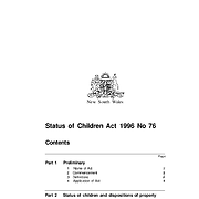Status of Children Act 1996